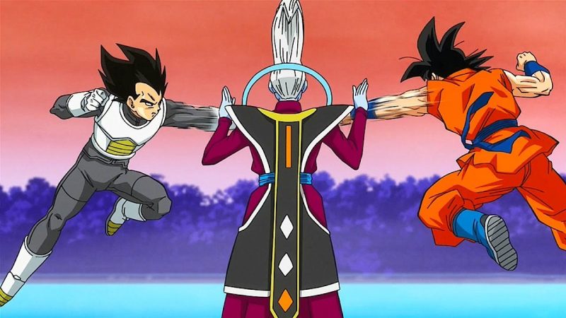 Goku and Vegeta against Whis