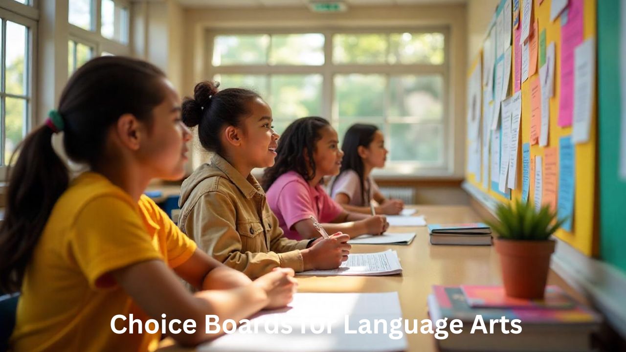 Choice Boards for Language Arts
