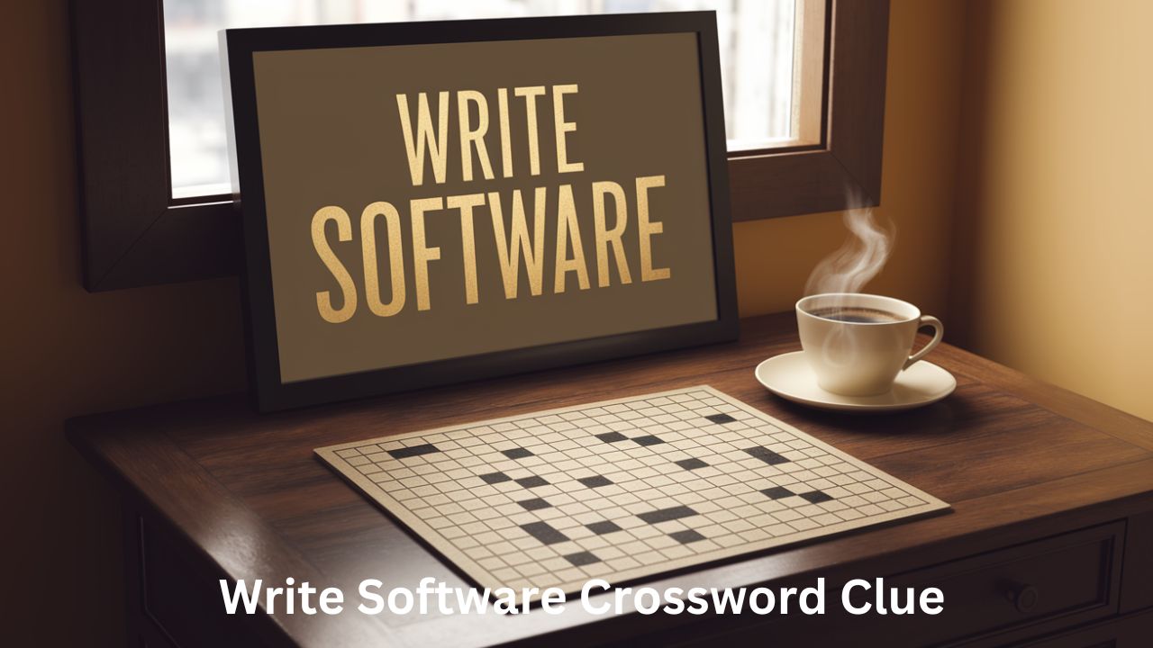 Write Software Crossword Clue