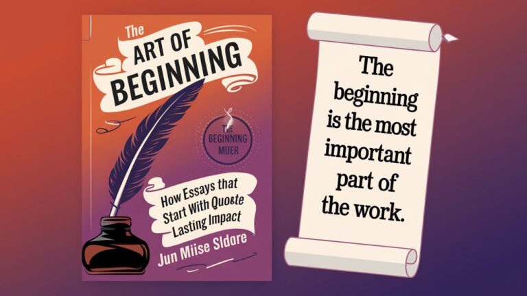 The Art of Beginning